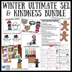 Winter Ultimate Kindness and SEL Bundle for Winter Character Ed