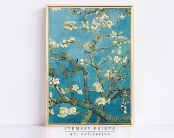 Van Gogh Print | Almond Blossom | Flower Painting Impressionist | PRINTABLE Spring Japanese Floral Print | Vintage Wall Art