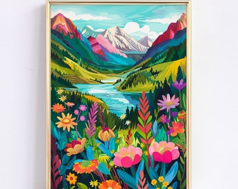 油絵 油彩 油彩画 絵 絵画【colorful flower garden】 油絵 油彩 油彩画 絵 絵画【colorful flower garden】 $_12.JPG