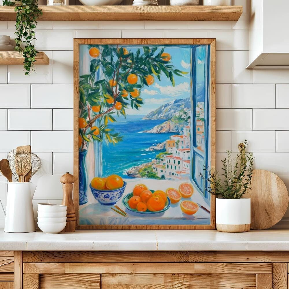 Henri Matisse Open Window Print | Colorful Mediterranean Coastal Art | Vintage Fauvism Painting Poster | Modern Wall Decor, Digital Download