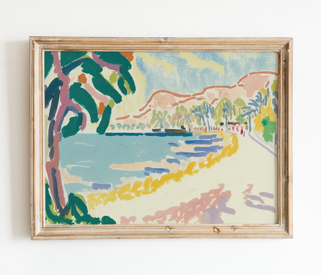 Matisse Print, Henri Matisse Printable Wall Art, Matisse Beach Painting