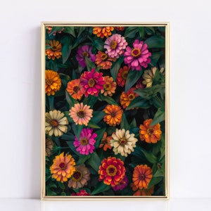 Colorful Coneflower Art Print | Vibrant Summer Floral Artwork | Bright Botanical Home Decor | Nature-Inspired Wall Art | Summer Fades