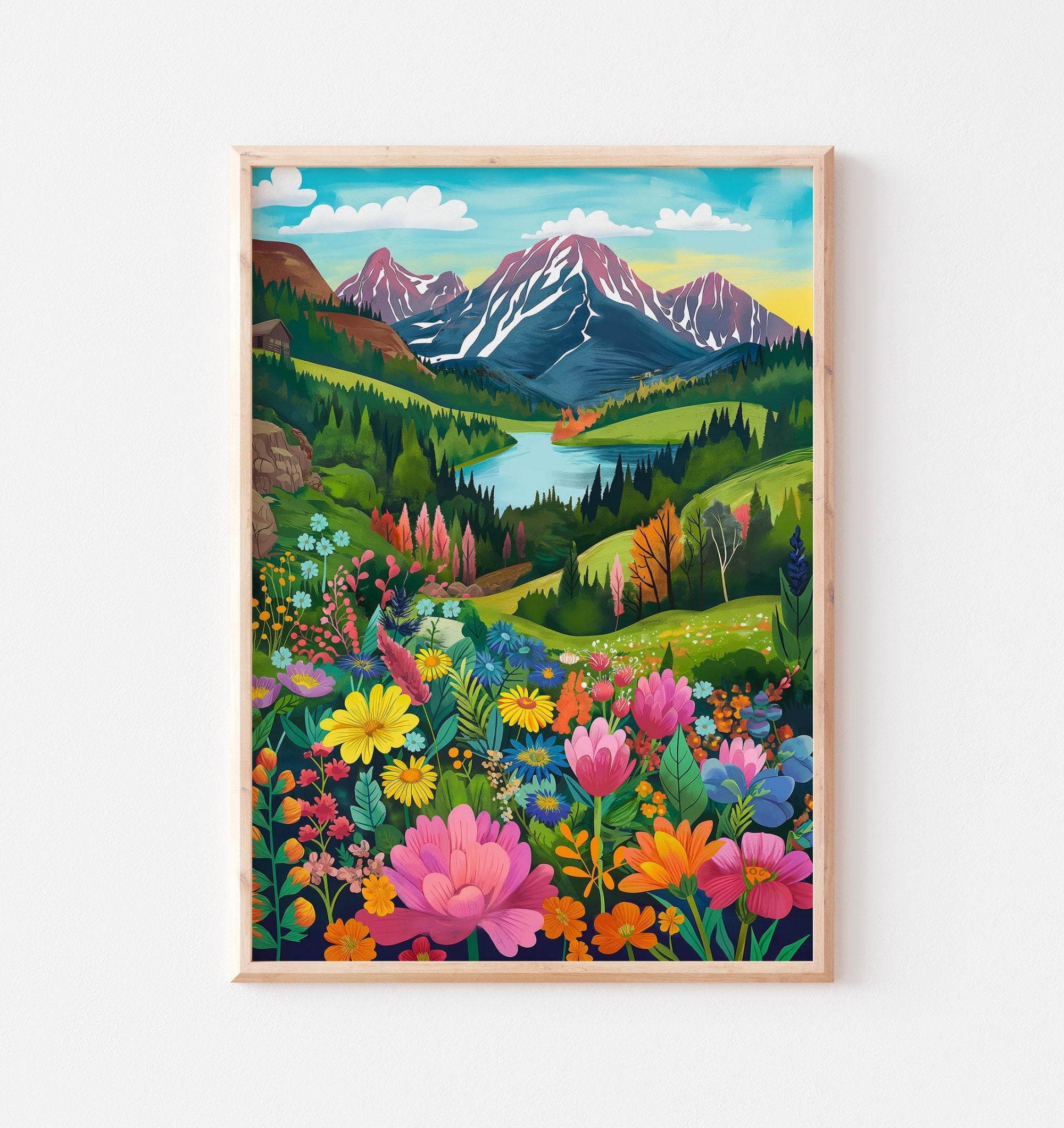 油絵 油彩 油彩画 絵 絵画【colorful flower garden】 油絵 油彩 油彩画 絵 絵画【colorful flower garden】 絵画 HR