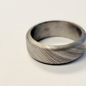 Damascus Steel Handcrafted Band