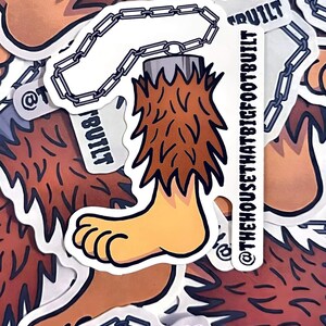 Lucky Bigfoot Sticker