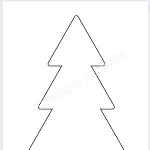 Christmas Tree Interactive Template Cut-out | Printable | 2 Pages