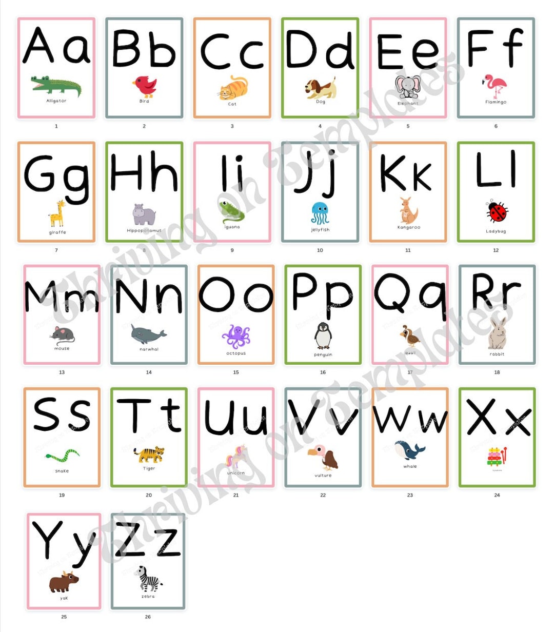 Alphabet Template Printable 26 Pages Etsy Alphabet Template Printable 26 Pages Etsy