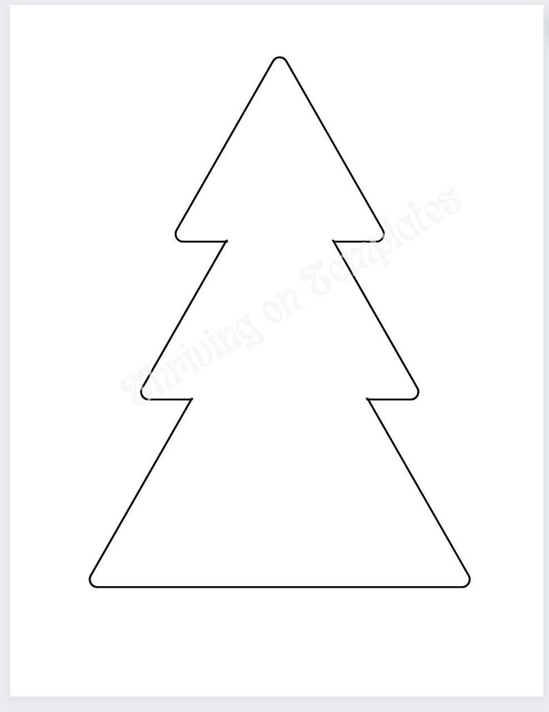 Christmas Tree Interactive Template Cut-out | Printable | 2 Pages - Etsy
