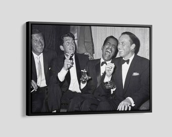 The Rat Pack Poster, The Rat Pack Print, The Rat Pack Canvas, Rat Pack Smoke Art, Frank Sinatra Poster, Dean Martin Print, Sammy Davis Jr