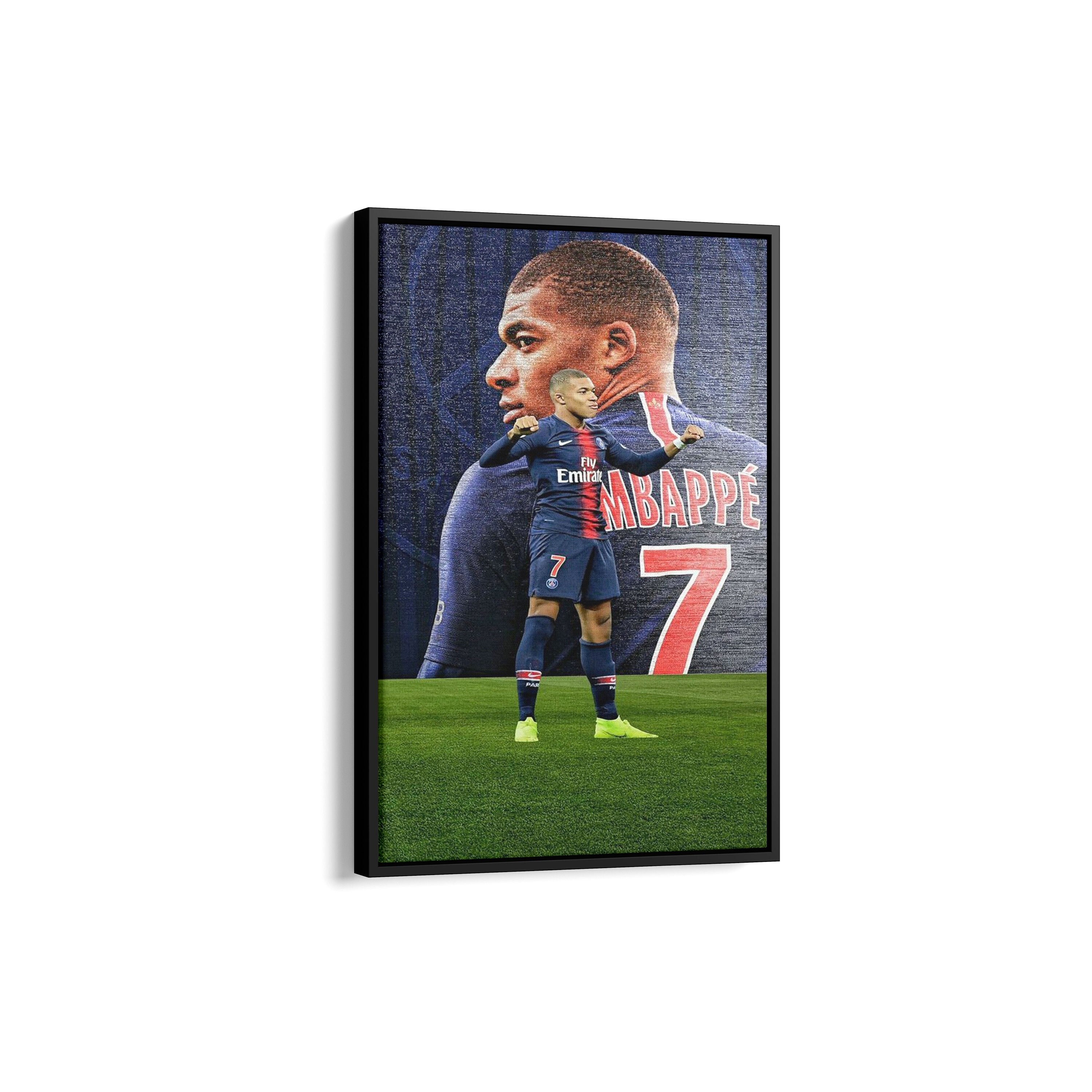 Affiche Football PSG - Illustration Kylian Mbappé 30 x 40 cm PSG
