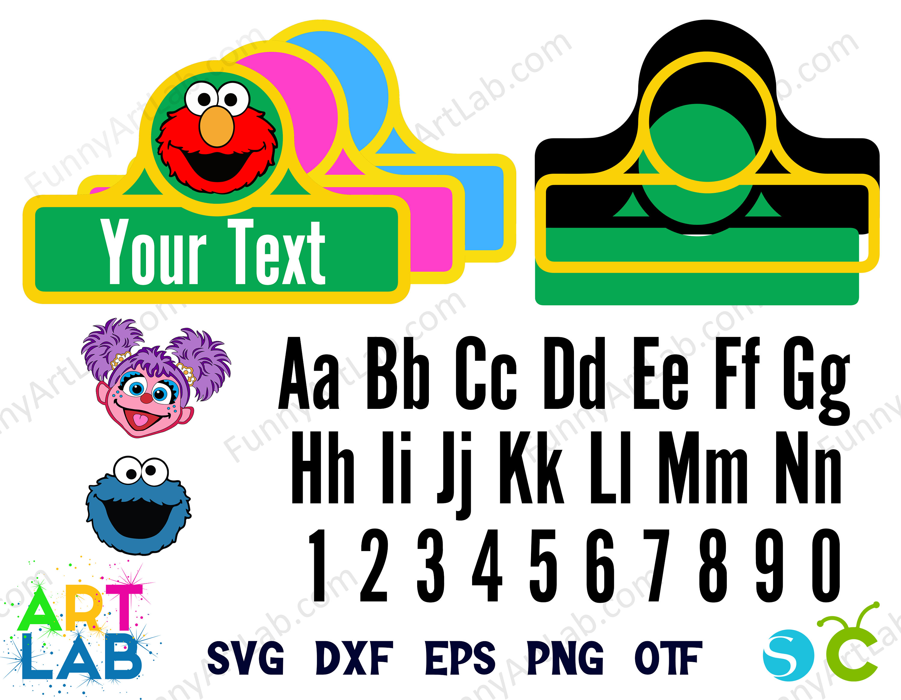 Sesame Street Sign Clip Art