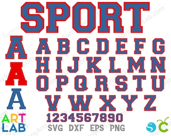 Sport-Buchstaben-Svg, Varsity-Svg-Buchstaben, College-Buchstaben svg, Varsity-Buchstaben Png, Varsity-Alphabet-Buchstaben svg Cricut, Varsity-Zahlen-Svg