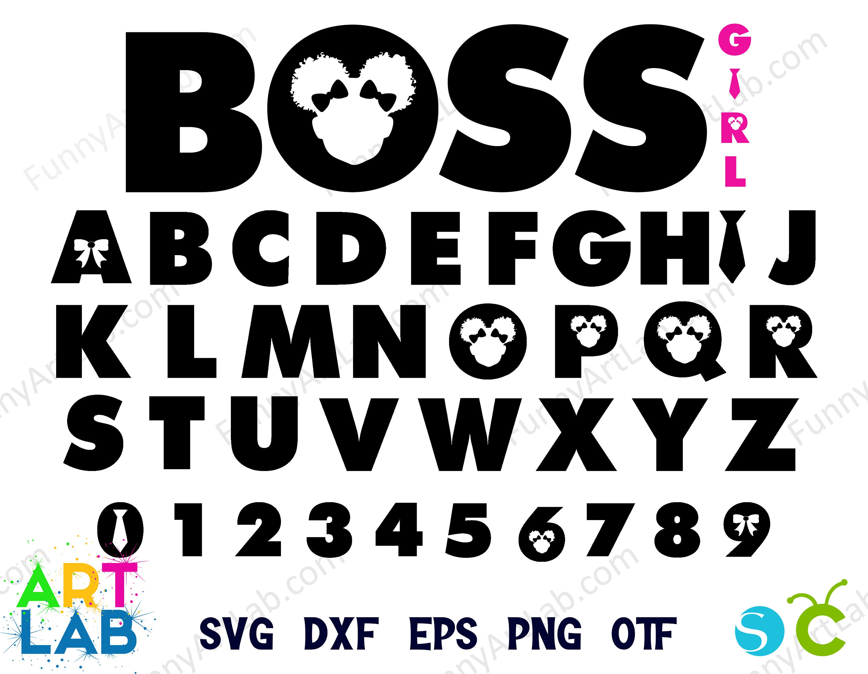 Gold Letters Afro Baby Boss Font Svg, Afro Boss Baby Font Otf, Girl ...