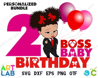 Afro Baby Girl Boss Birthday Bundle Boss Baby Svg Letters Afro Boss Baby Font Svg Cricut Baby Boss Letters Png Baby Girl Shirt Diy Svg