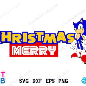 Christmas Shirt Png Sonic Shirt Svg Family T-Shirt Christmas SVG Cricut Christmas PNG Printable Logo Sonic T-Shirt DIY svg Sonic svg Cricut