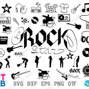 Rocks Font Bundle, Rock Letters SVG Cricut Distressed Font Svg, Rock ...