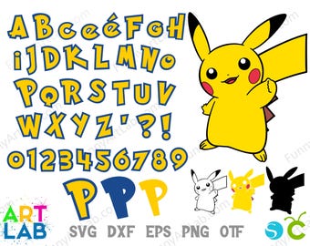 Anime Bundle Svg, Anime Layered Letters Svg Anime Cricut Letters Svg, Cartoon Letters Svg Cricut, Birthday Font, Baby Font, Baby shirt Diy