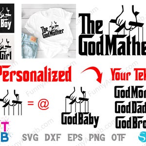 Aangepast logo SVG, maffia lettertype, maffia brieven Cricut vader shirt diy, moeder lettertype Otf verjaardag brieven SVG verjaardagsuitnodiging diy maffia logo