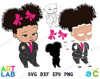 Afro Baby Boss Svg Girl Cricut Afro Baby Girl Layered Clipart for Cricut Baby Personalized Birthday Svg Baby Girl Boss PNG, Afro Baby Shirt