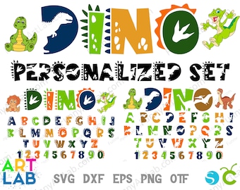 Dinosaur letters SVG Dinosaur Font Otf Birthday Numbers Svg Png Dino Font Svg Cut Dinosaur Cricut Baby Shirt Diy Svg Birthday Baby Font SVG