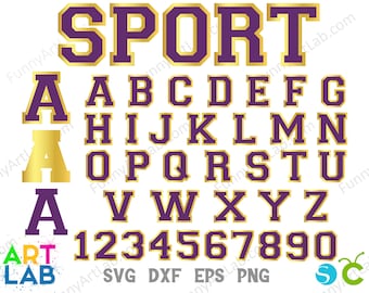 Letras universitarias svg, letras universitarias svg en capas, letras universitarias svg, letras deportivas png, letras universitarias svg cricut, números universitarios svg