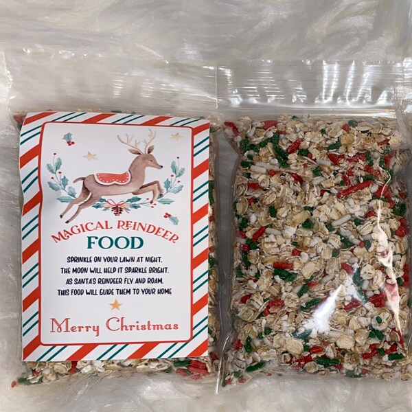 Reindeer Food, Magic Reindeer Food, Christmas Eve, Party Favor, Christmas Tradition, Christmas Gift, Kids, Santa's Reindeer Food