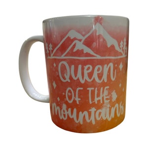 Queen of the mountains hiking Mug