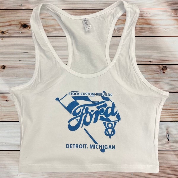 Ford Cotton Cropped Tank Top