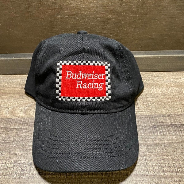 Budweiser Racing Baseball Hat with Snapback