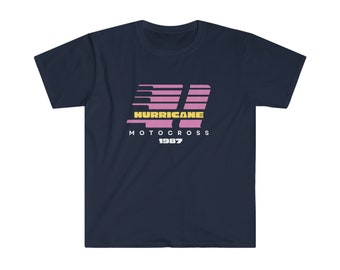 Maglia Lunga Motocross BIKINGTHINGS Hot Pink, Stile Old School Hurricane, Taglie Fino A XXL