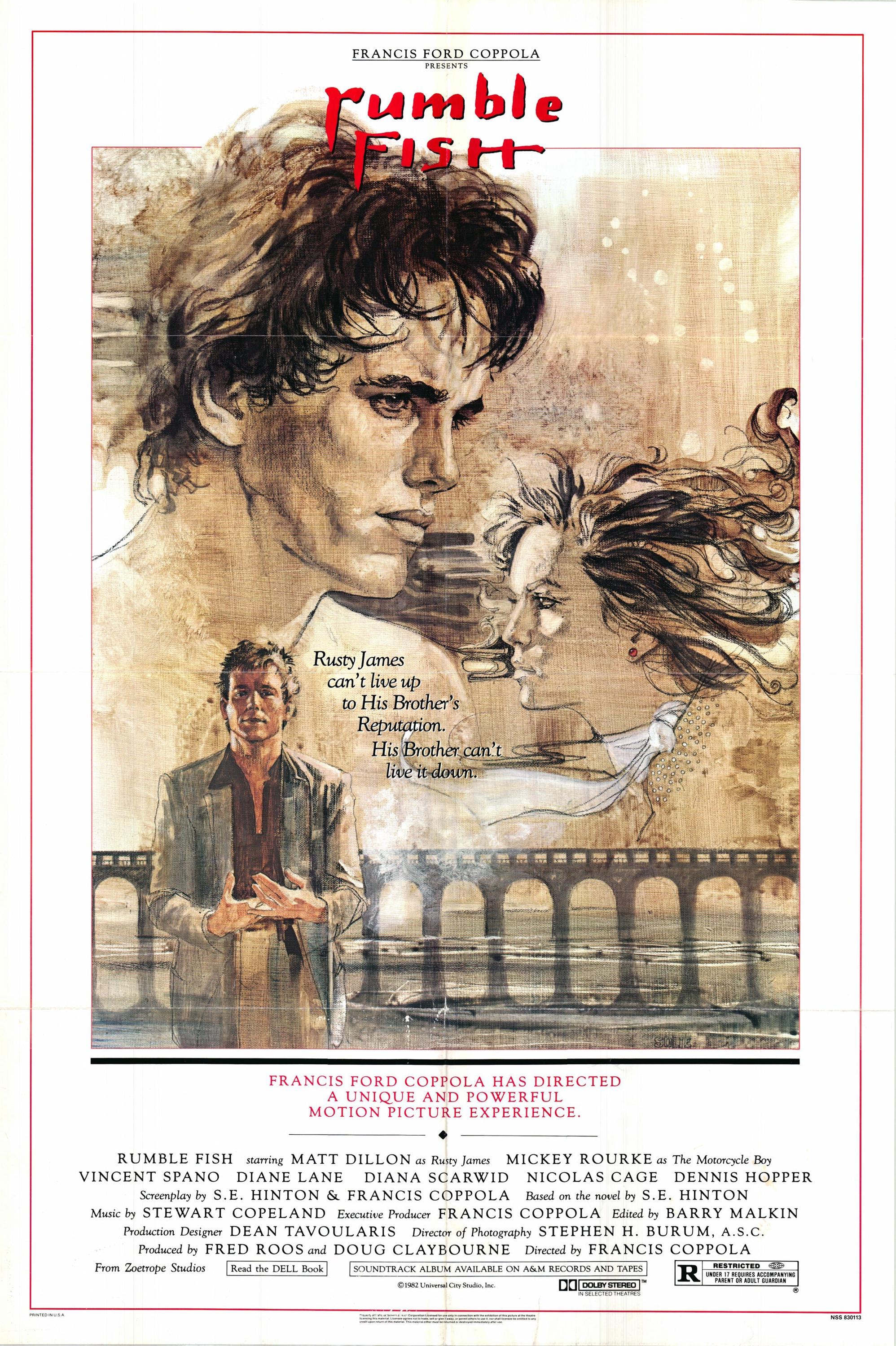 Rumble Fish 1982 One Sheet Poster Folded - Etsy