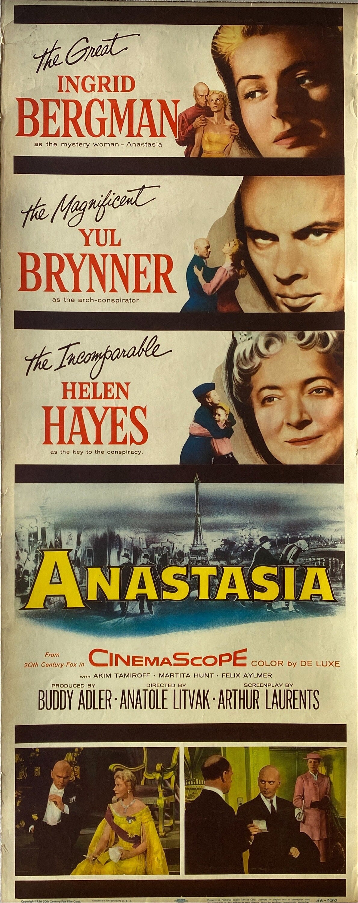 Anastasia 1956 Movie Poster