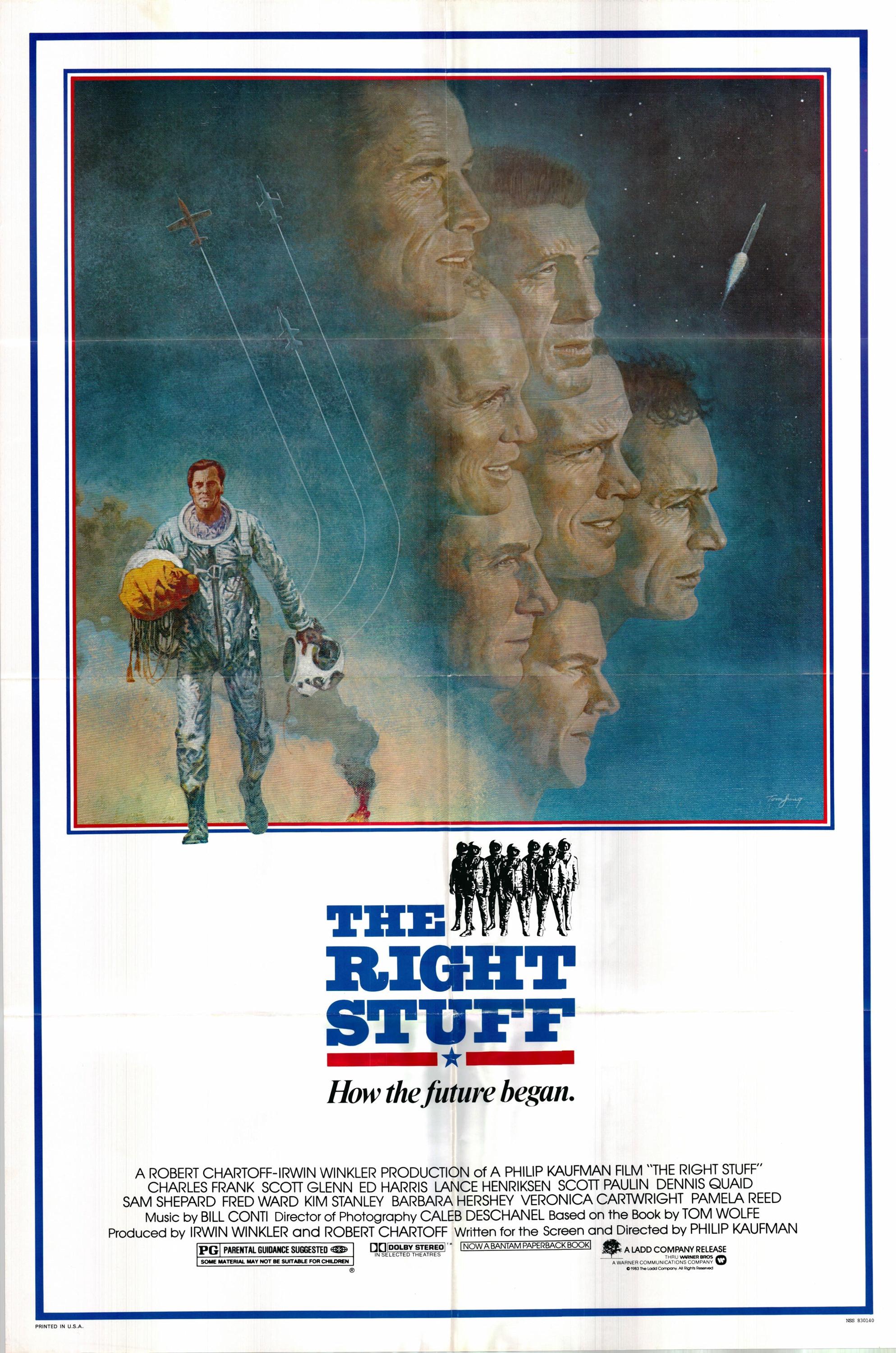 The Right Stuff 1983 One Sheet Poster Folded Etsy