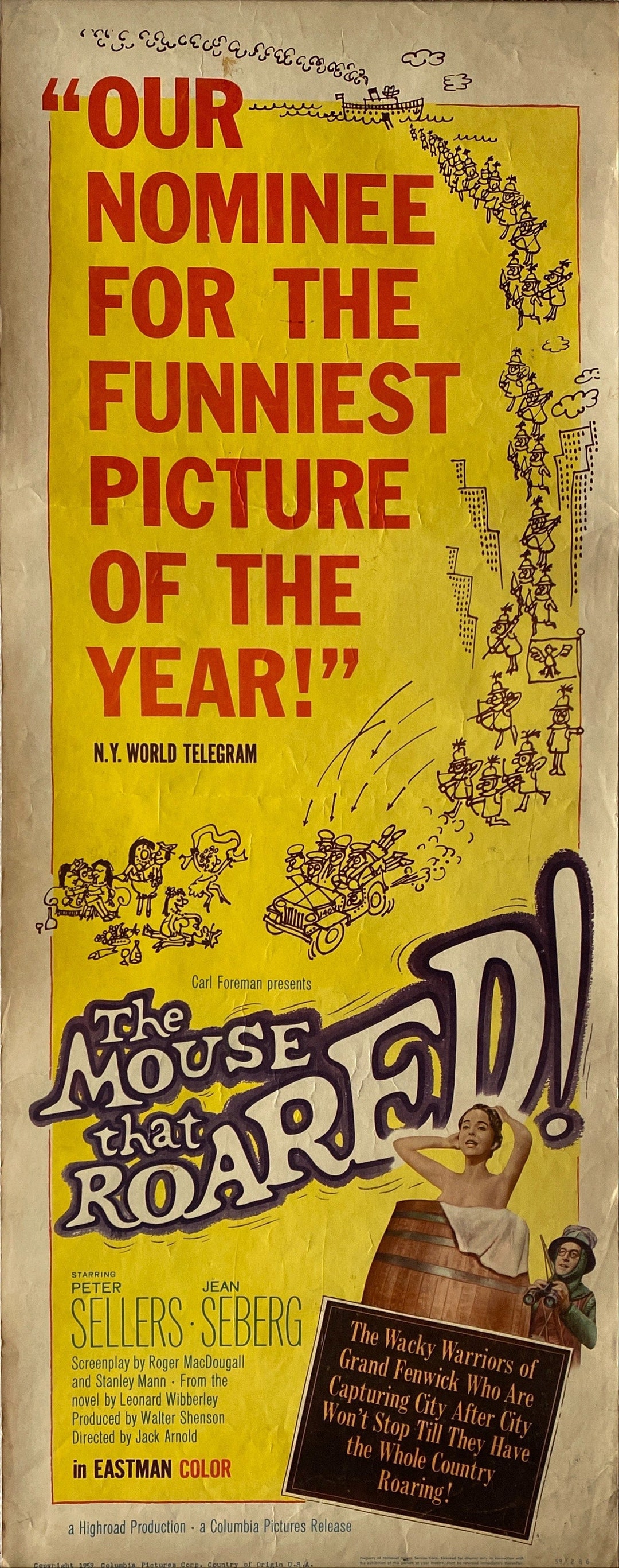 The Mouse That Roared 1959 Insert Card Etsy