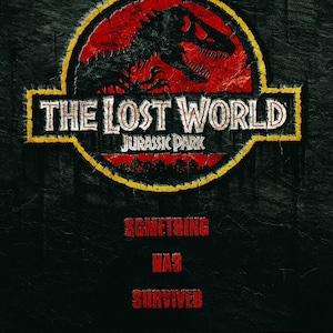 Jurassic Park 2 Lost World MOVIE POSTER 2 Sided ORIGINAL Advance