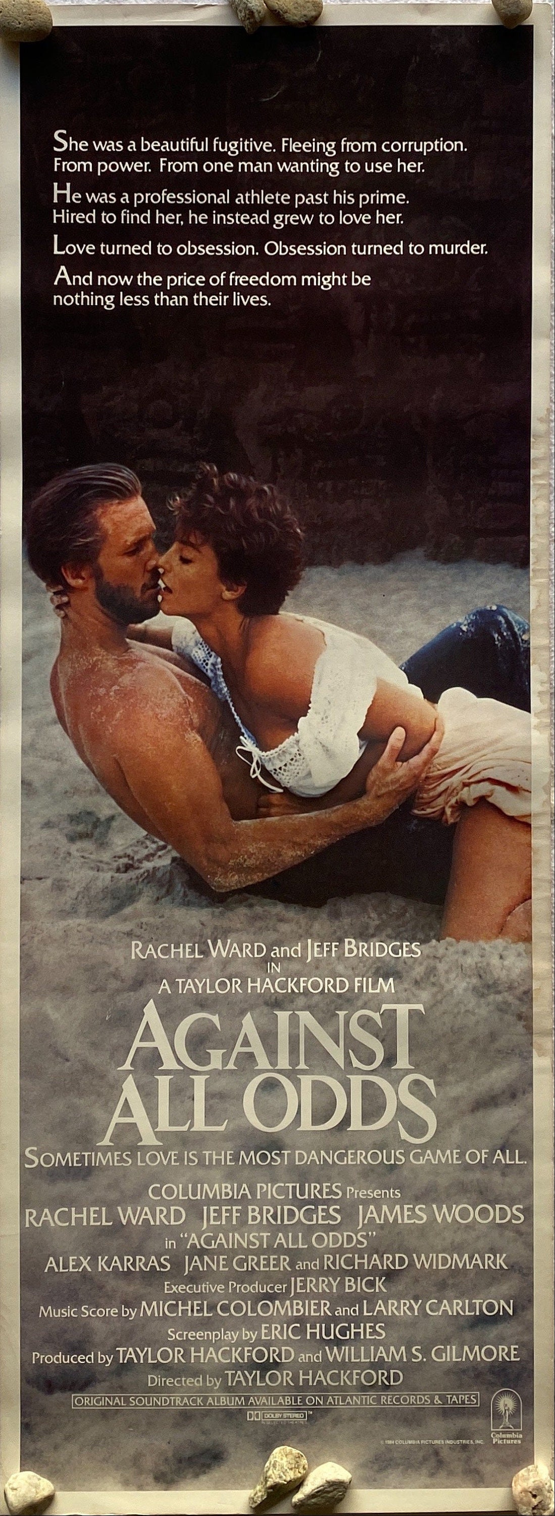 Against All Odds 1984 11x17 Movie Film POSTER Rachel Ward 