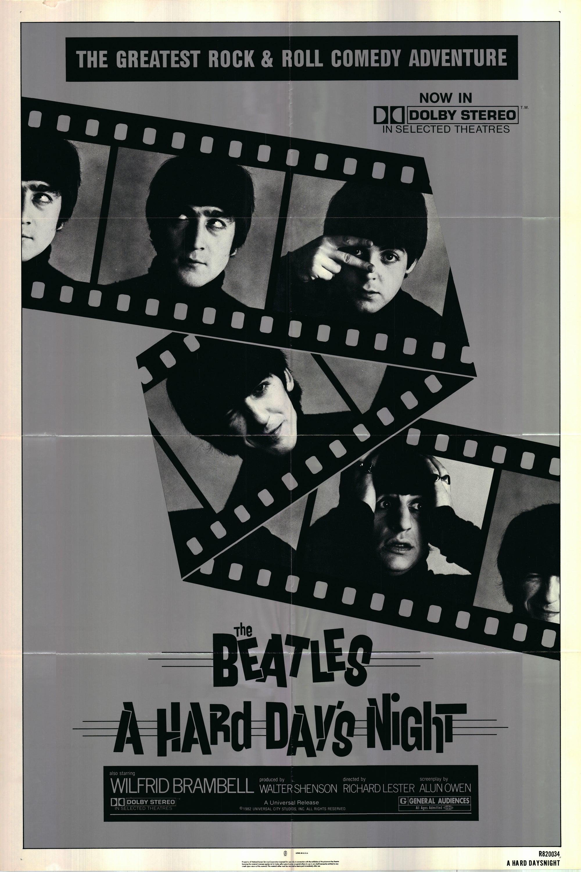 A Hard Day's Night Movie Poster - Etsy