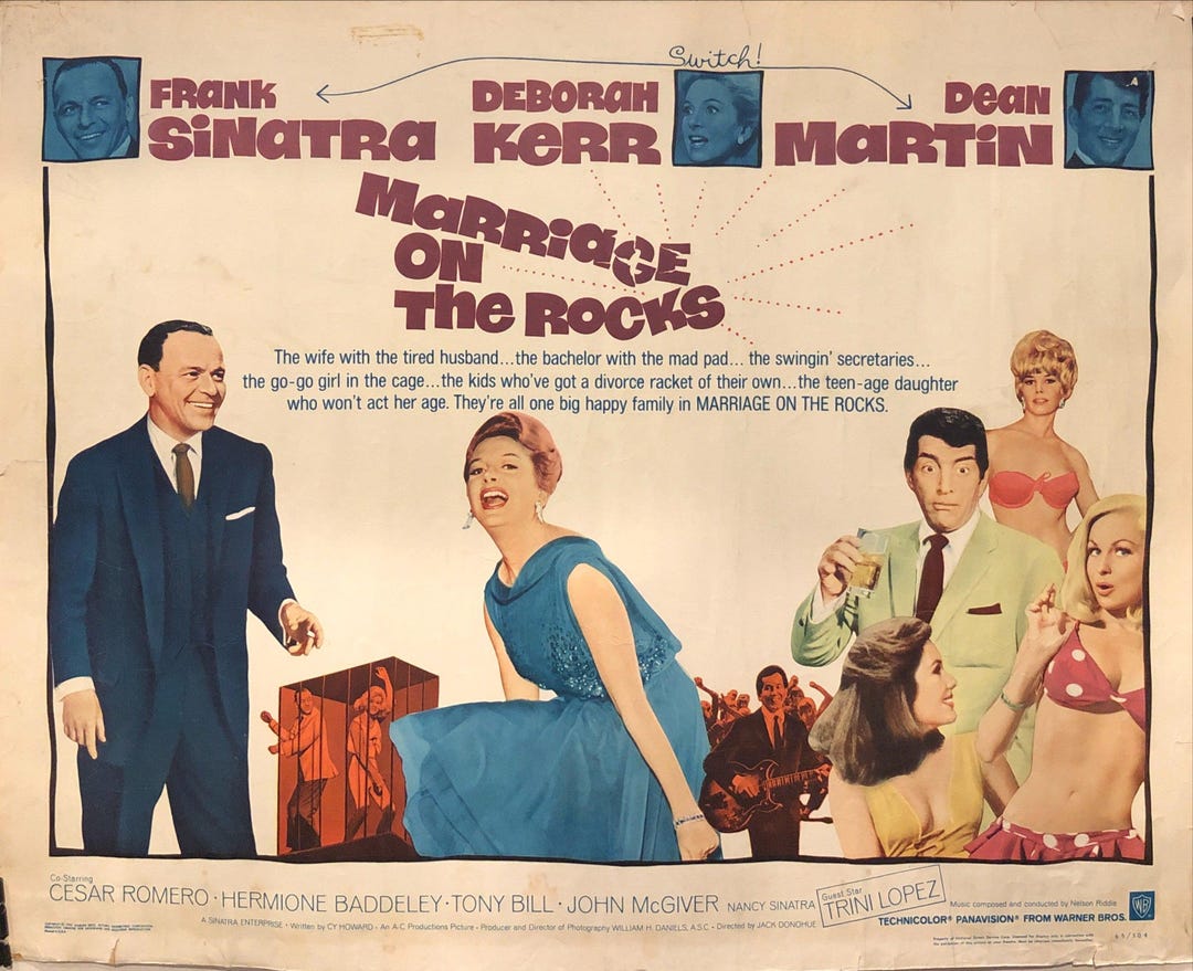Marriage on the Rocks 1965 Display Sheet, Rolled Etsy