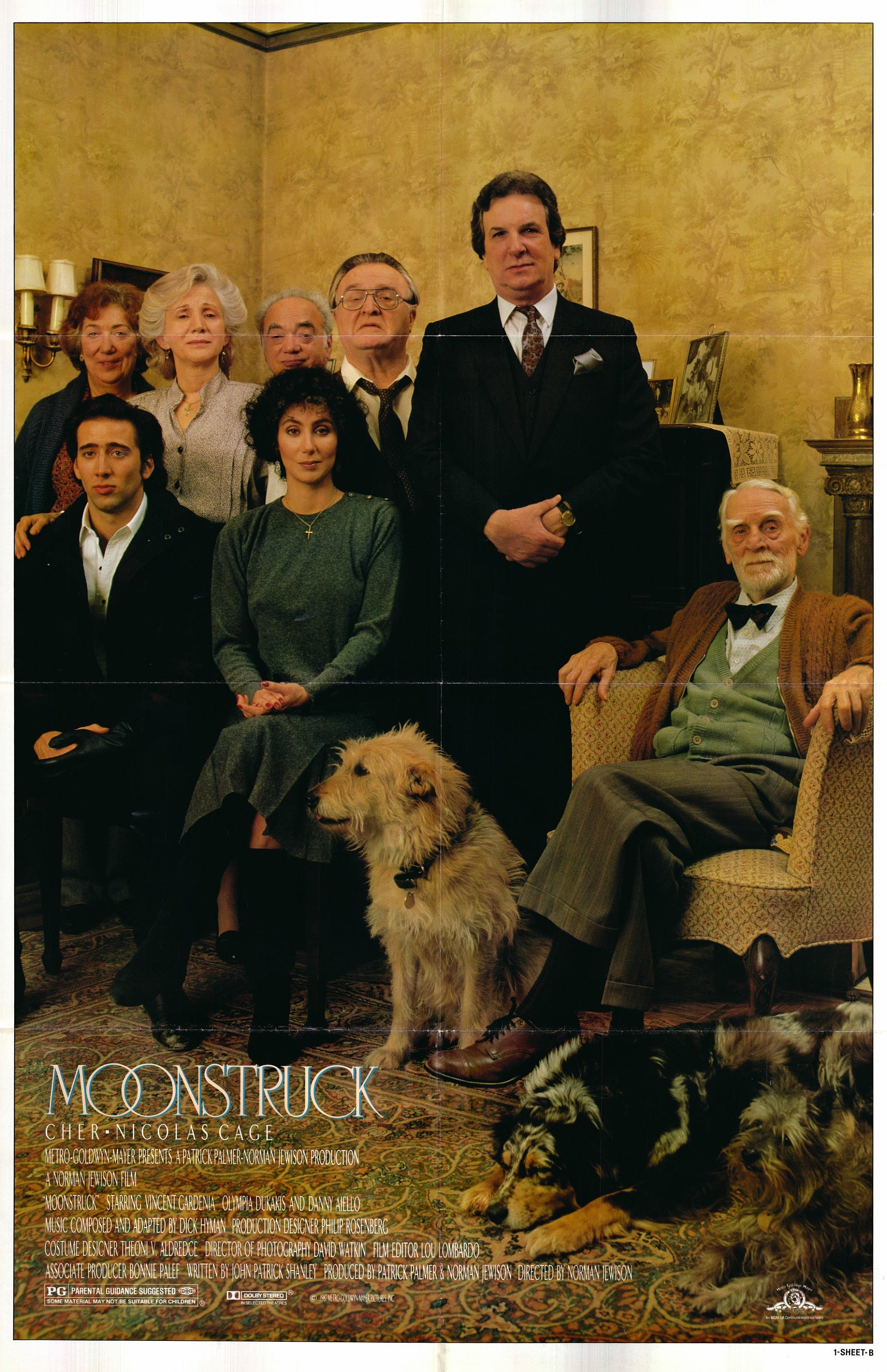 Moonstruck 1987 Style B One Sheet Poster Folded - Etsy