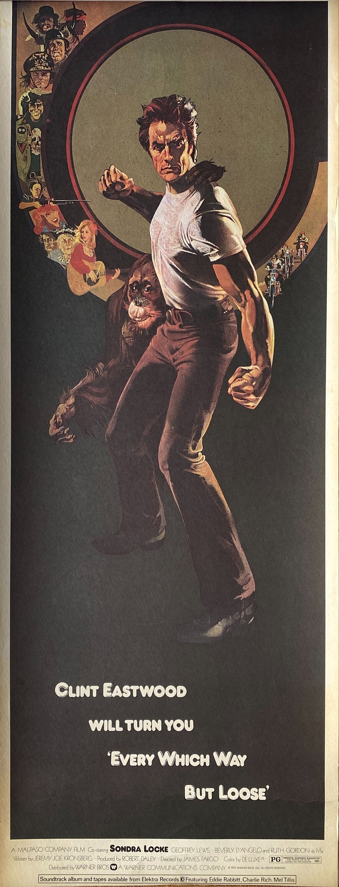 Every Which Way but Loose 1978 Insert Card - Etsy