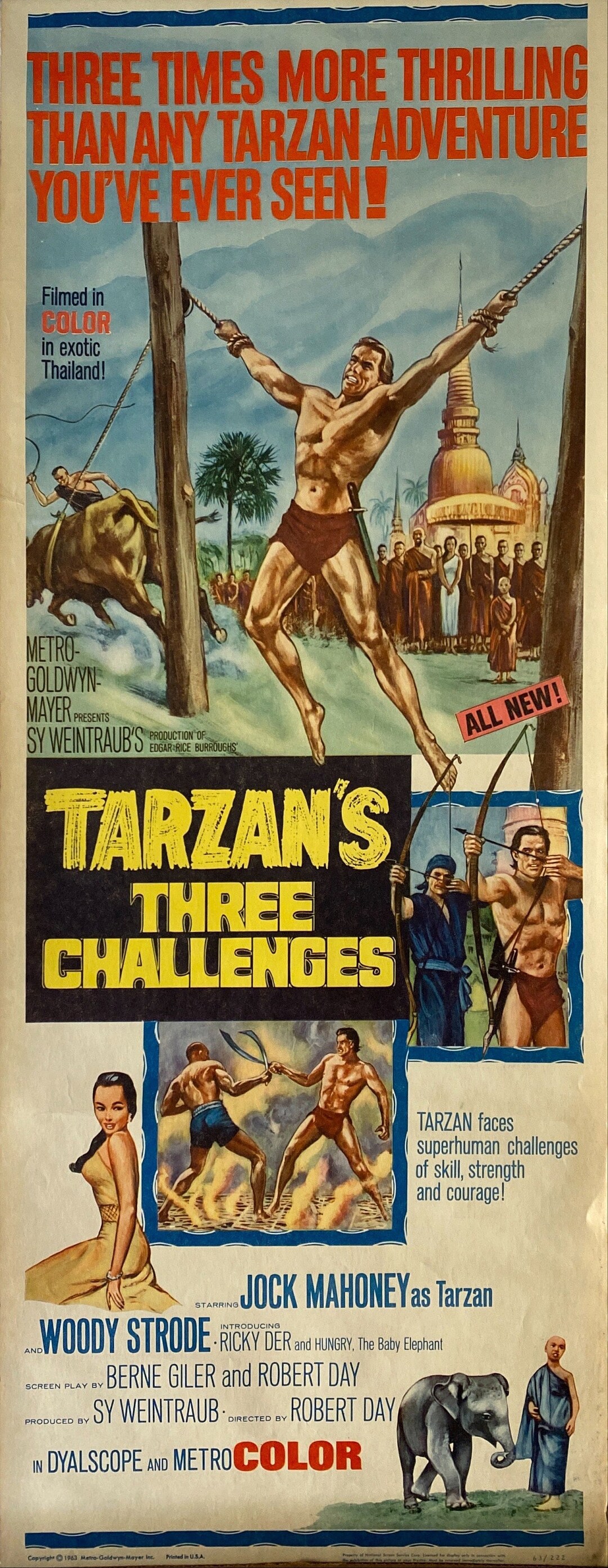 Tarzan's Three Challenges 1963 Insert Card Etsy