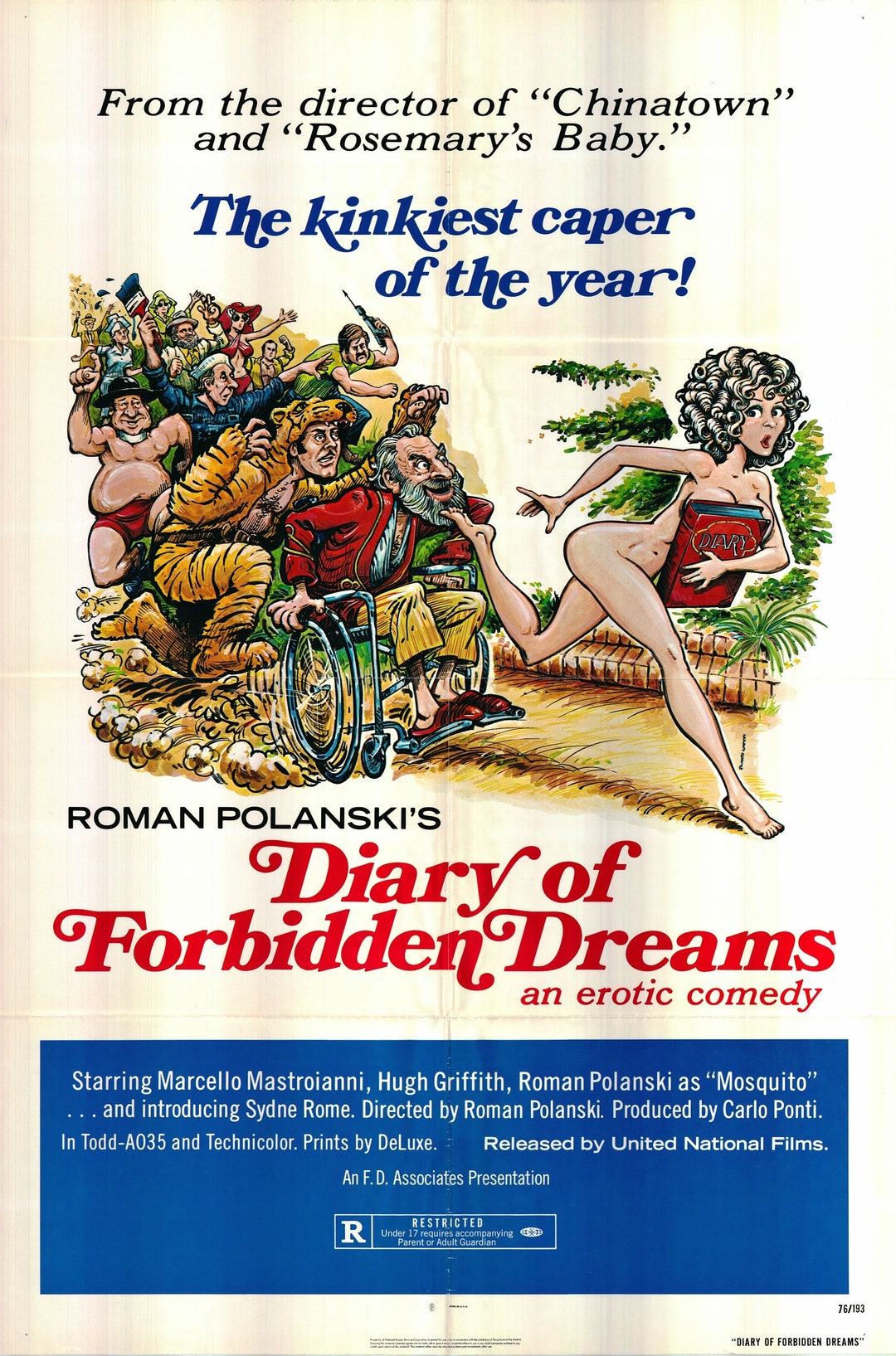 Diary Of Forbidden Dreams 1976 One Sheet Poster Folded -  Portugal