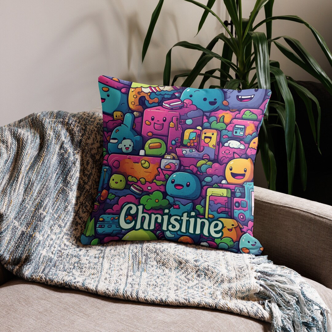Personalised Name Snuggle Worthy Kawaii Cartoon Japan Pillow Awaits