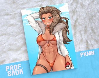 Sada PKMN Art Print ,  A6/A5/A4 Size , Glossy Game Anime Waifu Poster