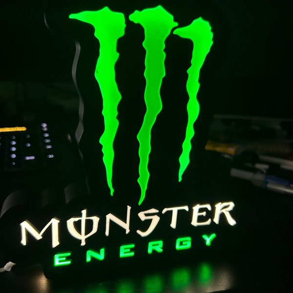 Unique LED Lamp Inspired by Monster Energy