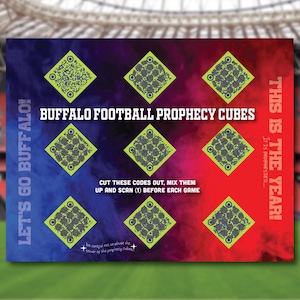 Buffalo Bills Win-Future Predictions-INSTANT DOWNLOAD-Football Party Games-Tailgate