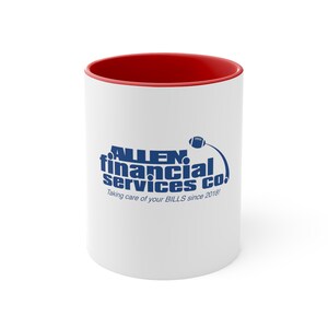 Josh Allen Mug-Buffalo Bills Coffee Cup-Bills Gift-Allen Financial Services