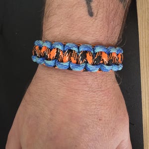 Paracord survival Bracelet 7.5&quot; long