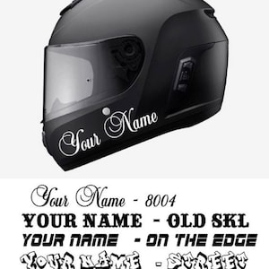 Your name (Custom Name) Vinyl Decal Now with new fonts and sizes.