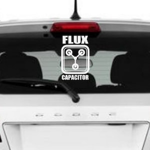 Flux capacitor vinyl decal